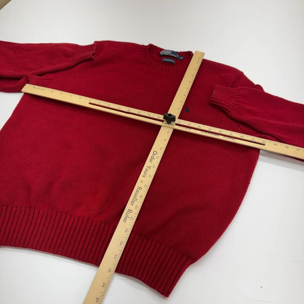 Polo Ralph Lauren Sweater Mens XL Red Preppy Old Money Aesthetic